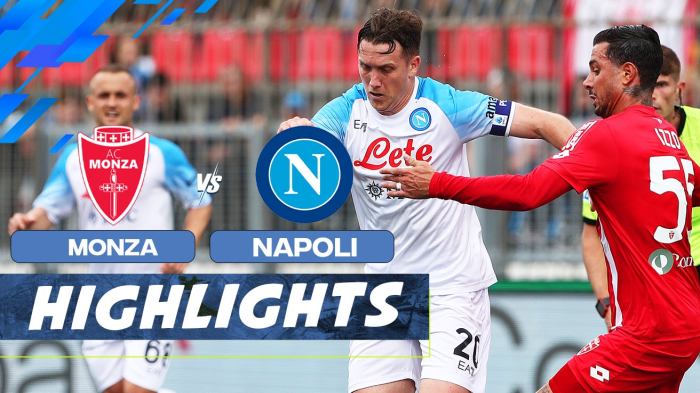 Monza Takluk di Tangan Napoli dengan Skor 2-0